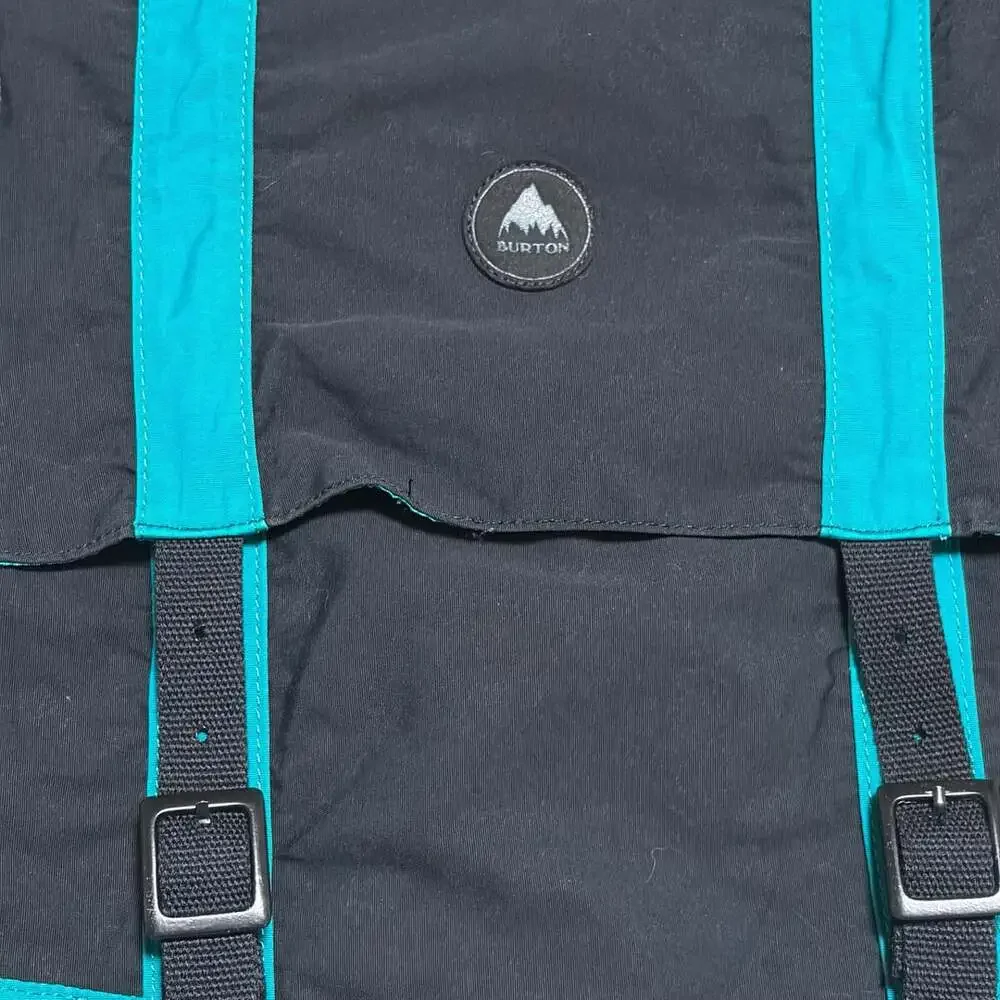 Burton Backpack Black Teal Cotton Vintage